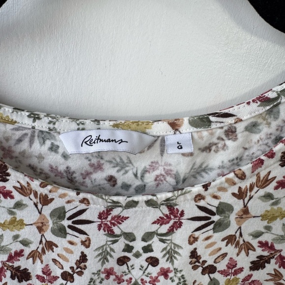2/$20 Reitmans Multicolor Floral Tee - Picture 2 of 4